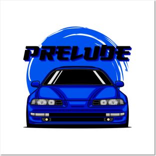 Blue Prelude MK4 Front Posters and Art